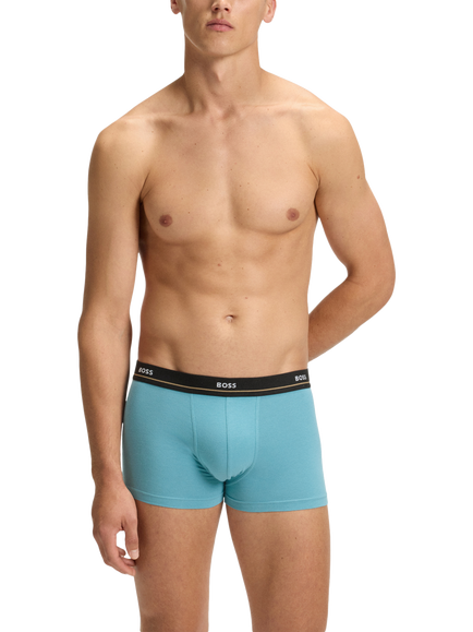 BOSS Stretch Cotton Logo Trunks, Pack of 5, Multi - view 2, Multi