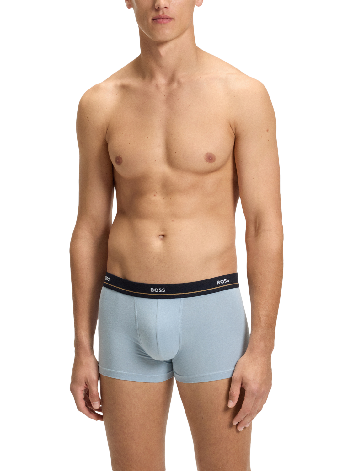 Product image 4 of 7, which shows BOSS Stretch Cotton Logo Trunks, Pack of 5, Multi, XL