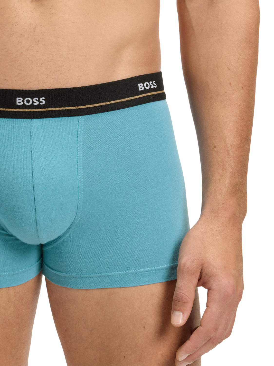 Product image 6 of 7, which shows BOSS Stretch Cotton Logo Trunks, Pack of 5, Multi, XL