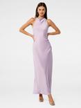 Forever New Audrey Backless Satin Maxi Dress, Lavender Fog