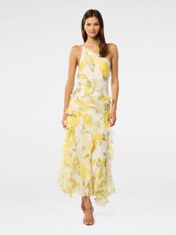 Forever New Belle One Shoulder Ruffle Gown, Multi