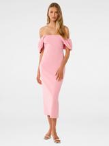 Gina Bacconi Portia One Shoulder Maxi Dress, Fuchsia