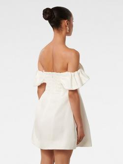 Forever New Jacquie Off-Shoulder Mini Dress - view 2, Porcelain