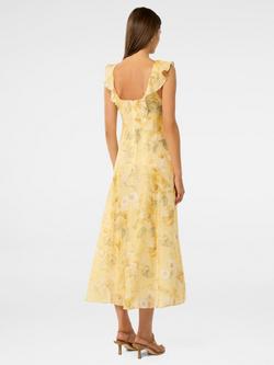 Forever New Lenny Godet Printed Midi Dress - view 2, Gold Layla Botanica