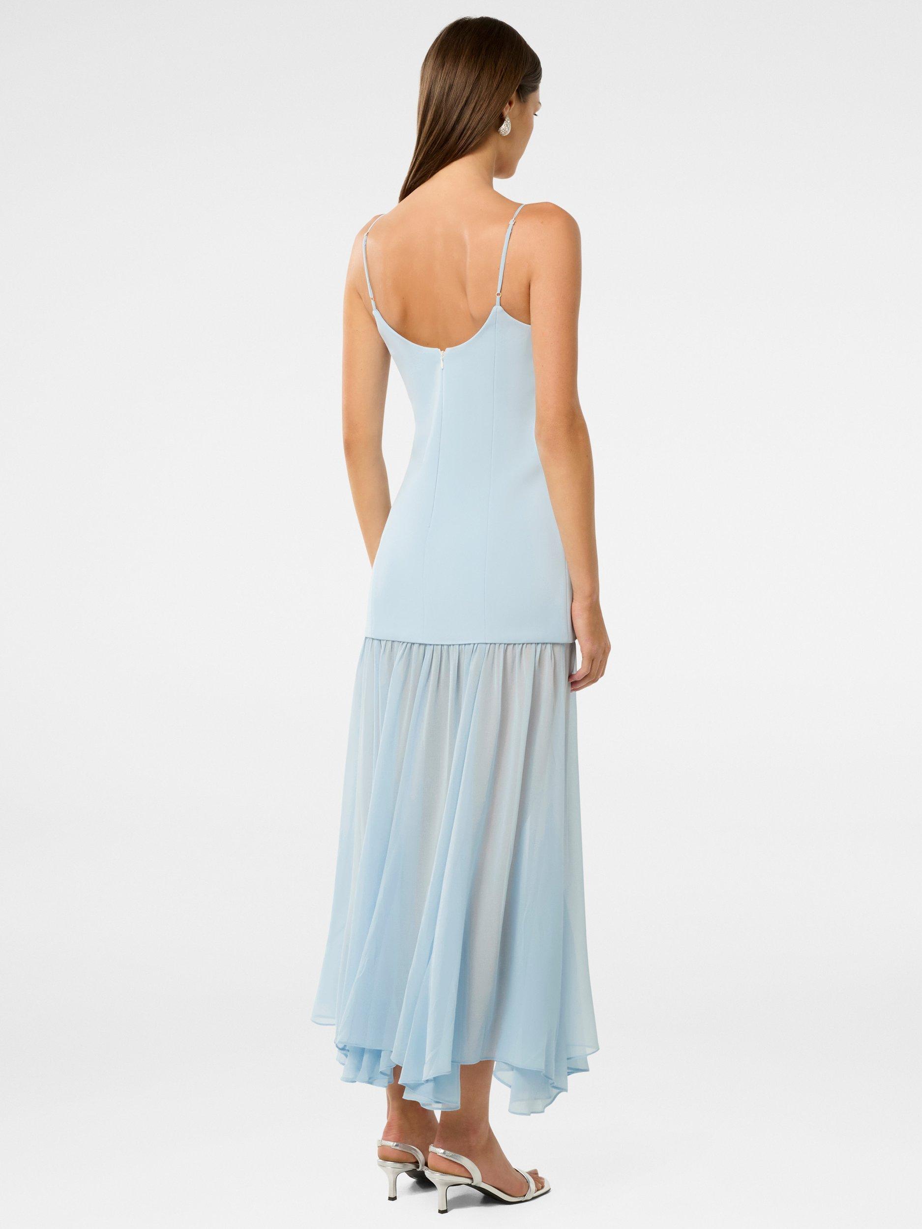 Product image 2 of 5, which shows Forever New Luca Maxi Dress, Soft Blue, 4