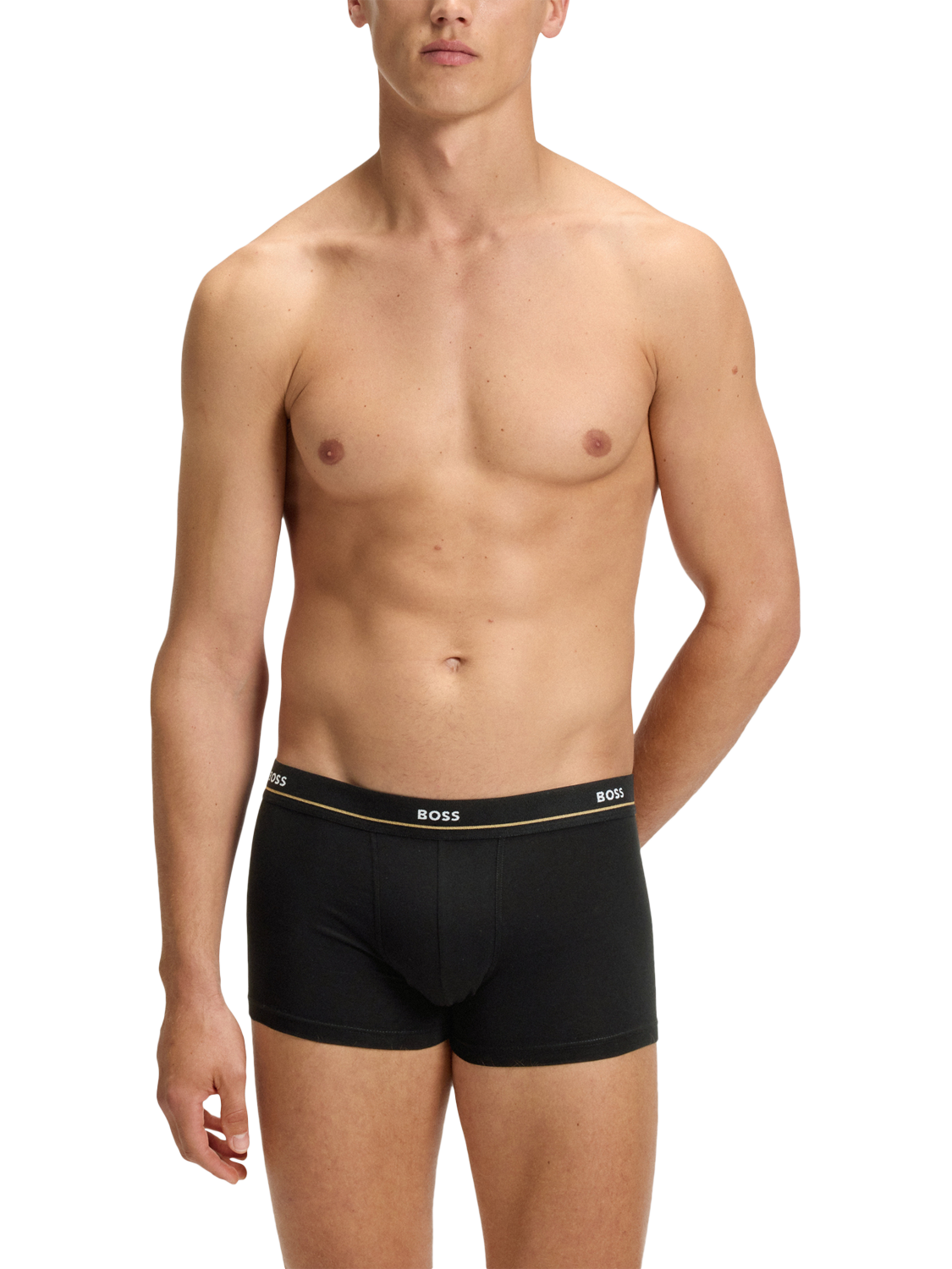 Product image 5 of 7, which shows HUGO BOSS BOSS Cotton Blend Trunks, Pack of 5, Green/Multi, L