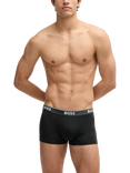 HUGO BOSS BOSS Cotton Blend Trunks, Pack of 3