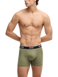 BOSS Stretch Cotton Boxer Briefs, Pack of 3, Multi