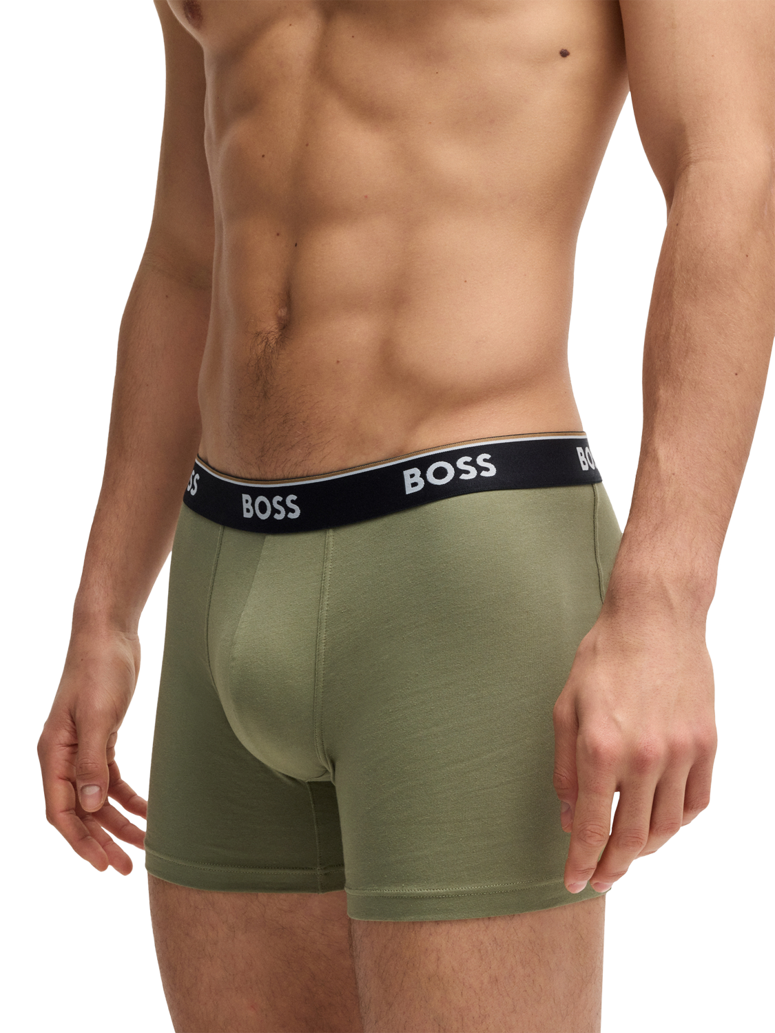 Product image 5 of 6, which shows BOSS Stretch Cotton Boxer Briefs, Pack of 3, Multi, XXL