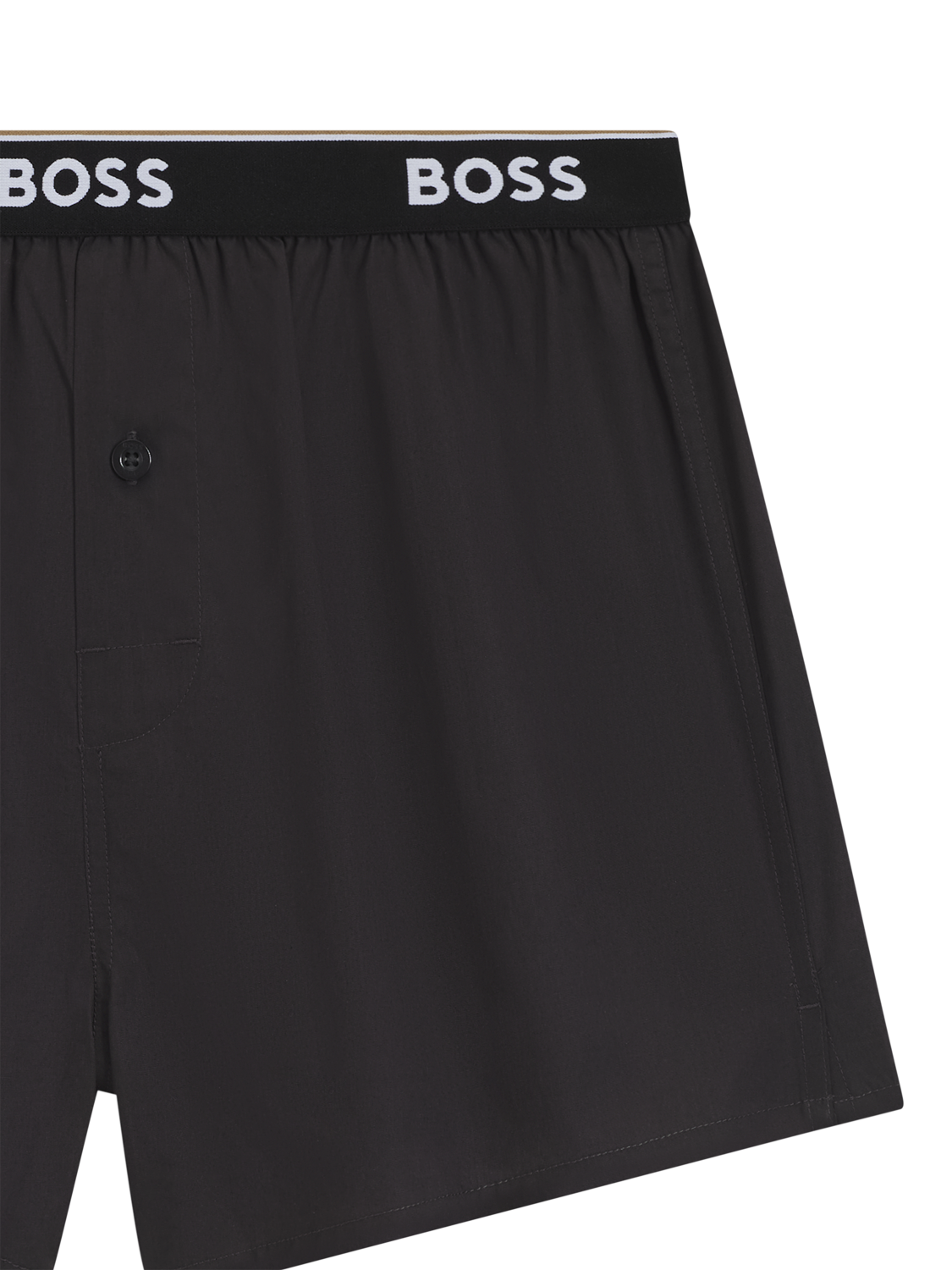 Product image 6 of 6, which shows BOSS Cotton Boxer Shorts, Pack of 2, Light Grey/Multi, S