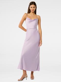 Forever New Mia Satin Maxi Dress, Lavender Fog