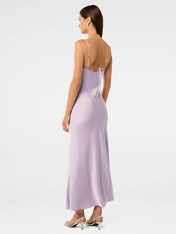 Forever New Mia Satin Maxi Dress - view 2, Lavender Fog