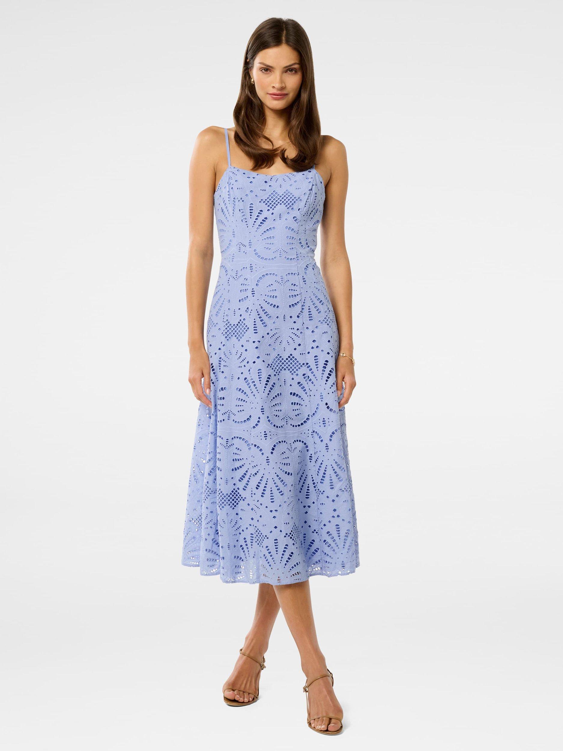 Product image 1 of 4, which shows Forever New Molly Midi Dress, Hydrangea, 4