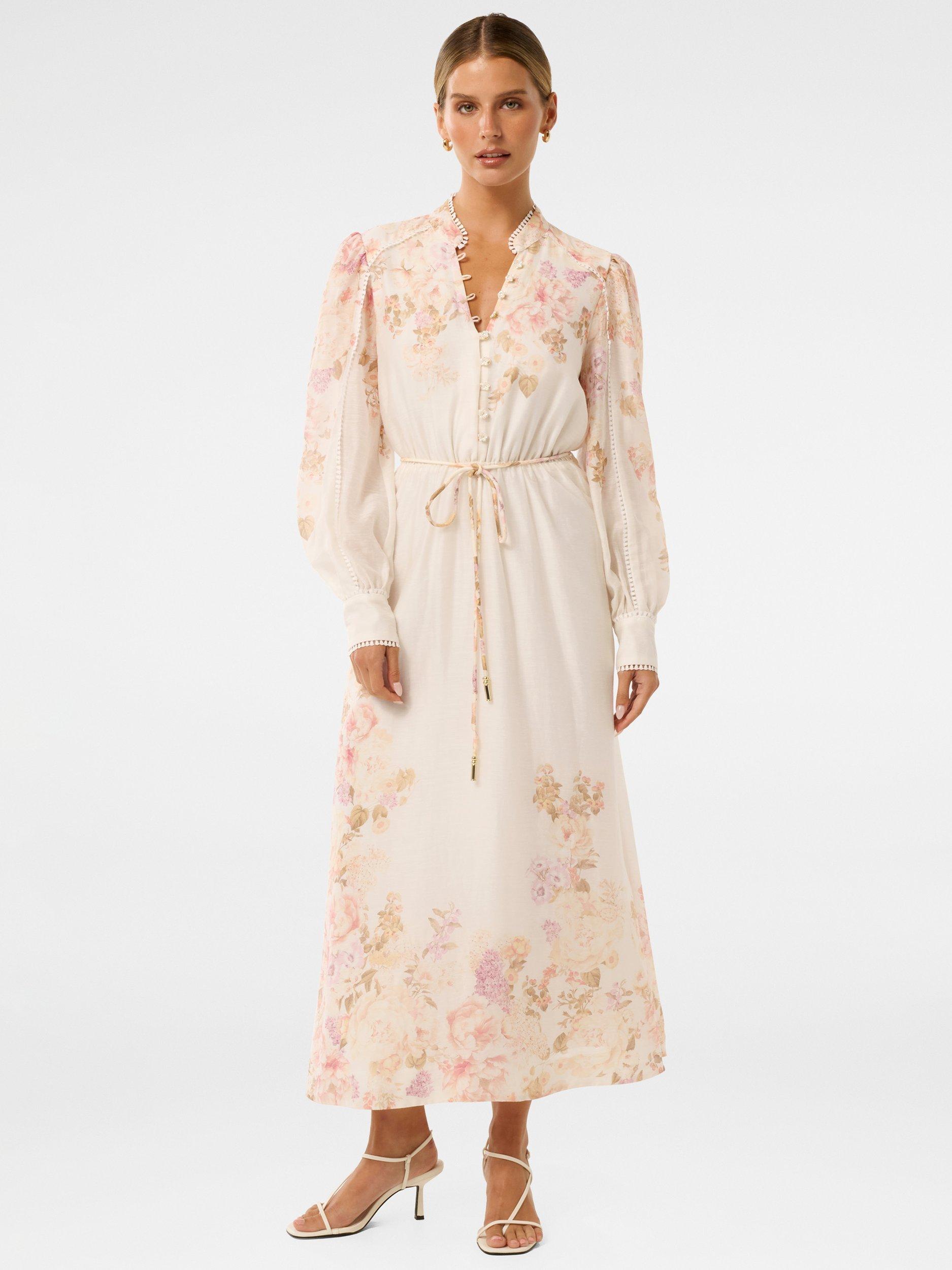 Product image 1 of 4, which shows Forever New Petite Primrose Midi Dress, Multi, 4