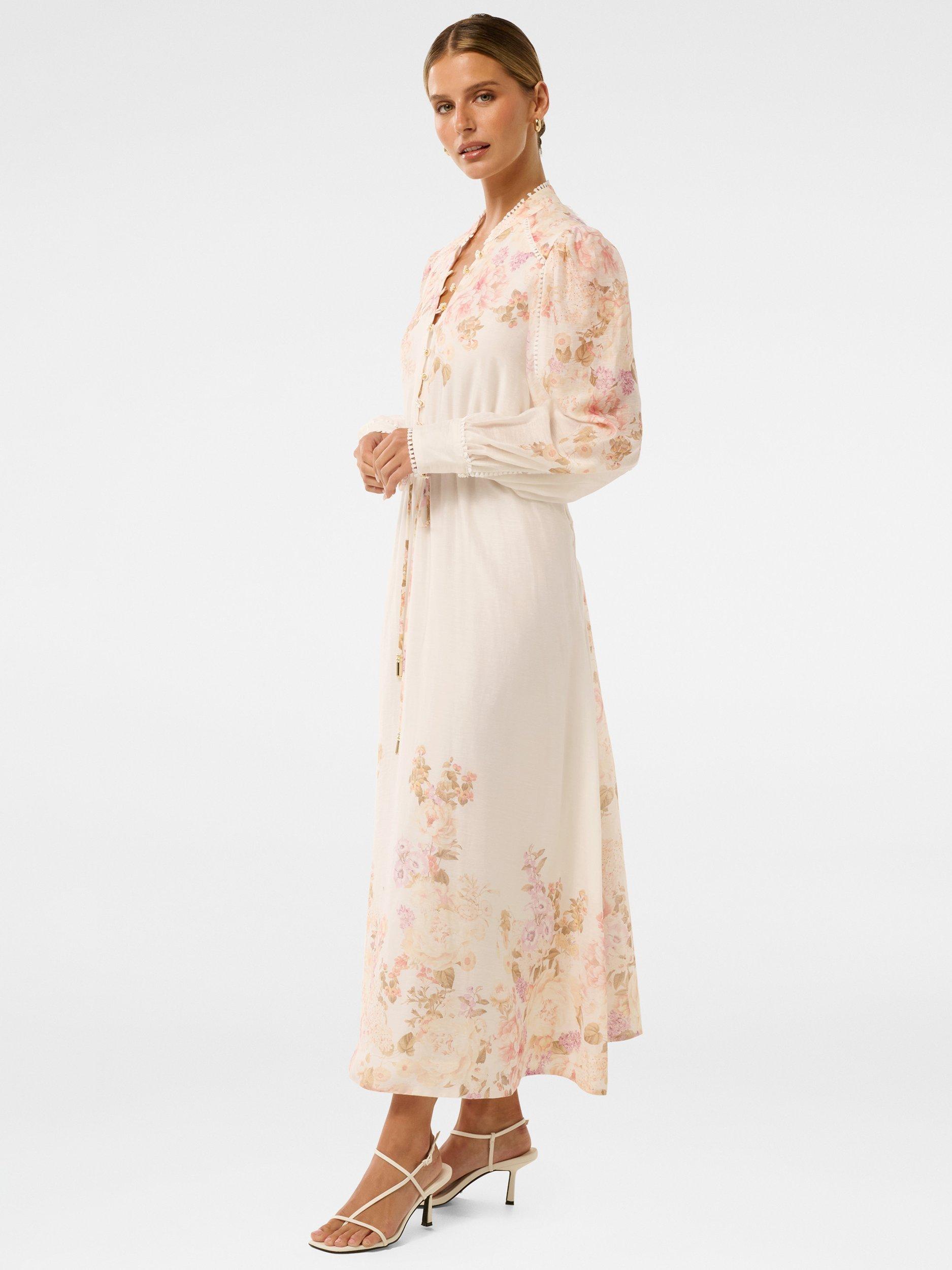 Product image 3 of 4, which shows Forever New Petite Primrose Midi Dress, Multi, 4