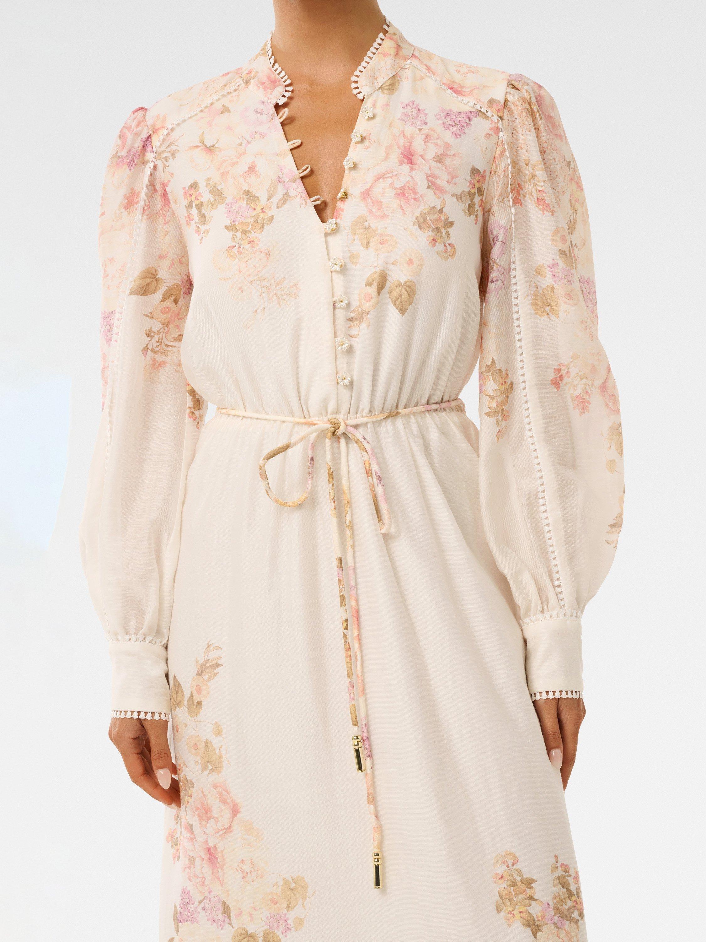 Product image 4 of 4, which shows Forever New Petite Primrose Midi Dress, Multi, 4