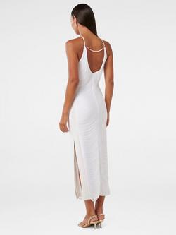 Forever New Quinn Fringe Bodycon Maxi Dress - view 2, Porcelain
