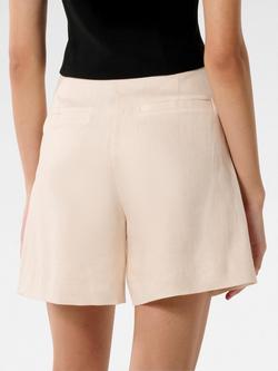 Forever New Lucinda High Rise Linen Bermuda Shorts - view 2, Neutral
