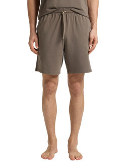 HUGO BOSS BOSS Logo Cotton Blend Shorts, Medium Brown