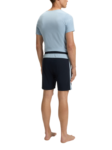 HUGO BOSS BOSS Drawstring Cotton Blend Shorts - view 2, Dark Blue