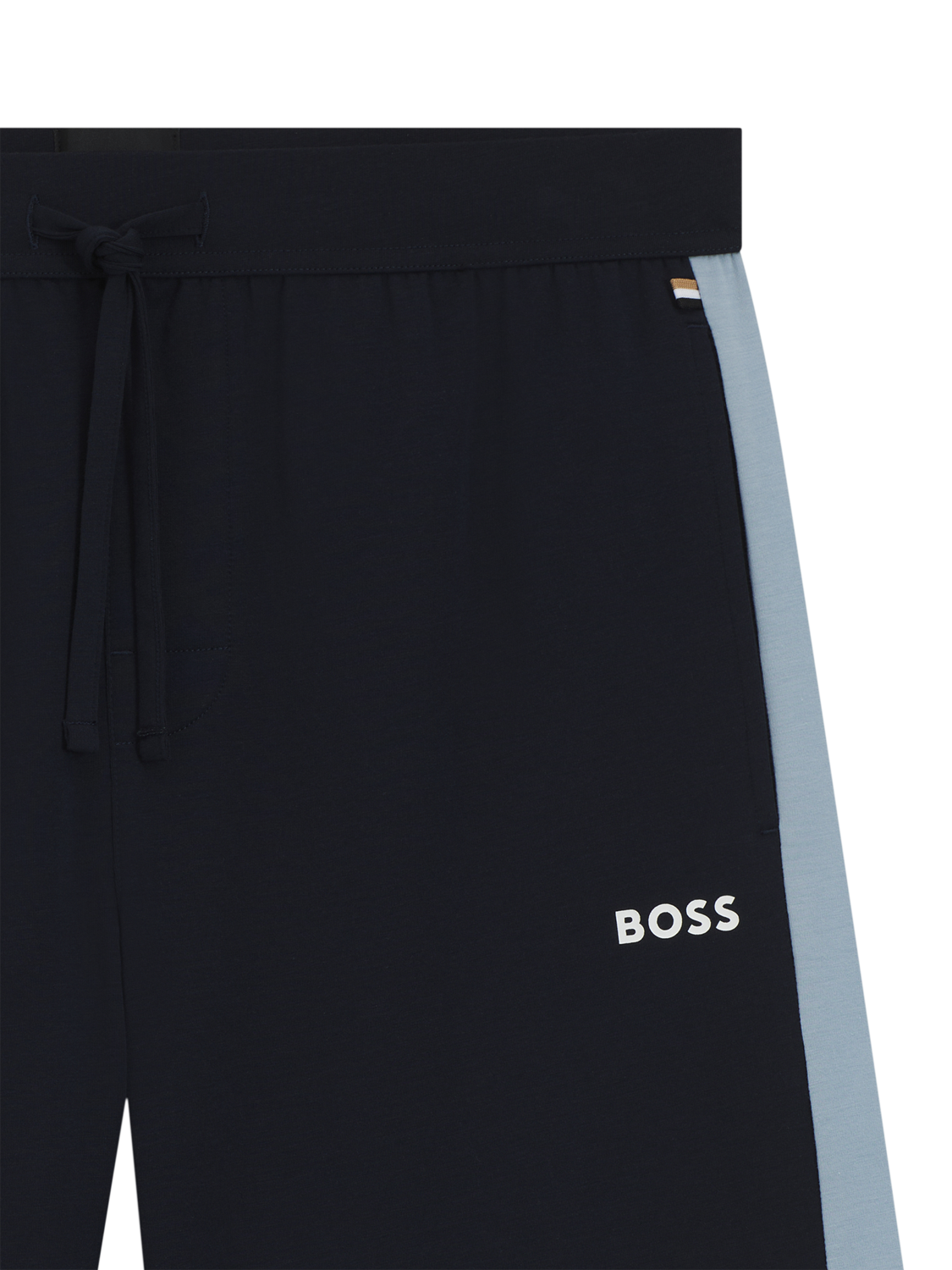 Product image 6 of 6, which shows HUGO BOSS BOSS Drawstring Cotton Blend Shorts, Dark Blue, M