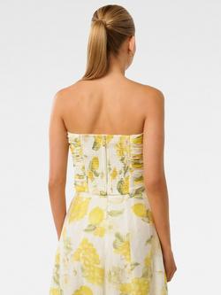 Forever New Laia Strapless Top - view 2, Limone Floral Co-ord