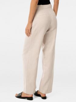 Forever New Blake Cotton Blend Wide Leg Trousers - view 2, Neutral Co-ord