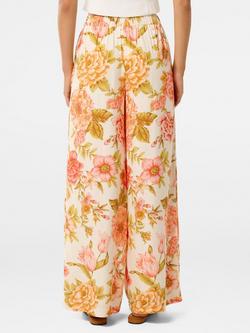 Forever New Ingrid Wide Mid Leg Floral Viscose Trousers - view 2, Multi