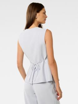 Forever New Kimberly Waistcoat - view 2, Sky Blue
