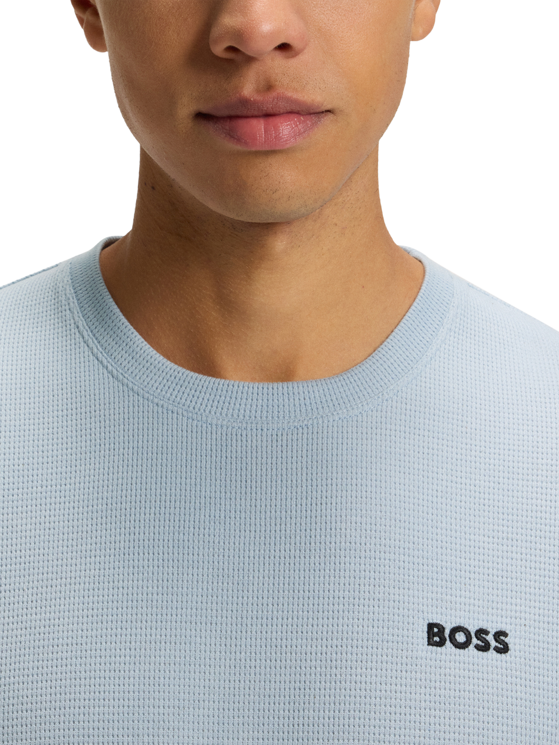 Product image 5 of 5, which shows HUGO BOSS BOSS Logo Cotton Blend T-Shirt, Blue, M