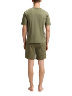 BOSS Relax Logo Short Pyjama Set, Mid Green - view 2, Mid Green