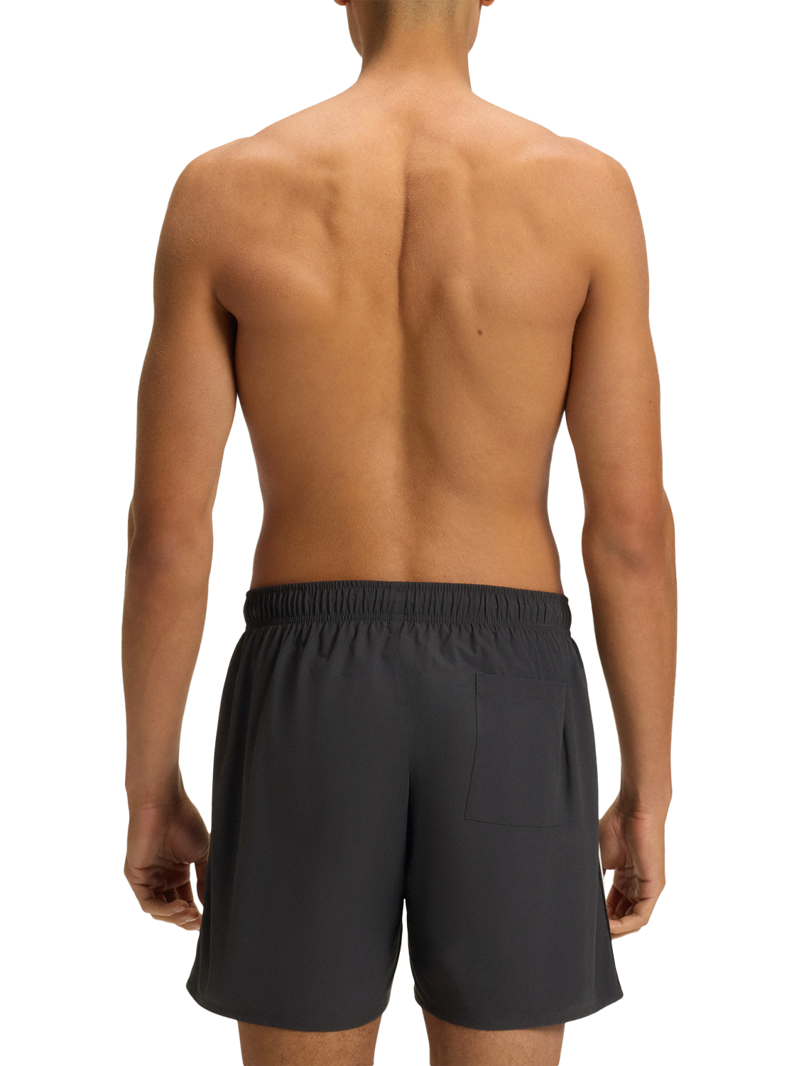 Product image 2 of 4, which shows BOSS Side Seam Stripe Swim Shorts, Dark Grey, XXL