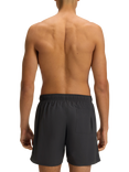 BOSS Side Seam Stripe Swim Shorts, Dark Grey