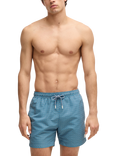 HUGO BOSS Drawstring Geometric Print Swim Shorts