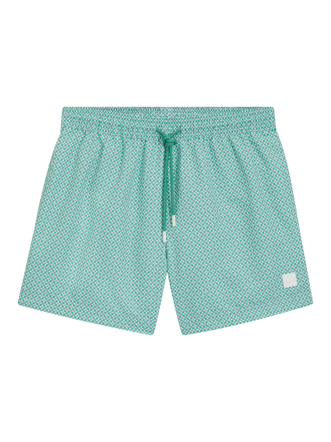 Product image 3 of 4, which shows BOSS Geometic Swim Shorts, Bright Green, L
