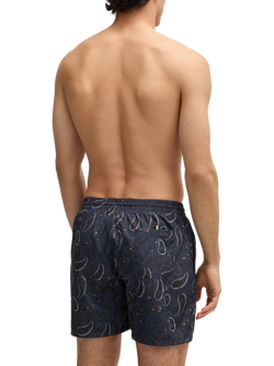 HUGO BOSS BOSS Printed Swim Shorts - view 2, Navy