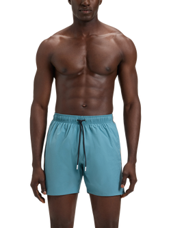 BOSS Signature Stripe Swim Shorts, Light Blue, Light Blue