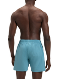 BOSS Signature Stripe Swim Shorts, Light Blue