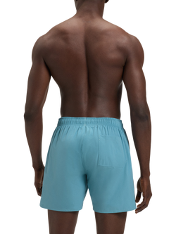 BOSS Signature Stripe Swim Shorts, Light Blue - view 2, Light Blue