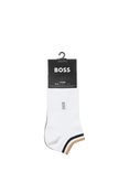 HUGO BOSS BOSS Logo Cotton Blend Ankle Socks, Pack of 2