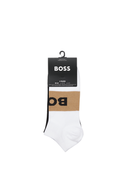 HUGO BOSS BOSS Cotton Blend Ankle Socks, Pack of 3 - view 2, Multi