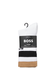 BOSS Stripe Ribbed Socks, Pack of 3