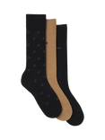 BOSS Logo Cotton Blend Socks, Pack of 3