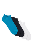 HUGO BOSS BOSS Logo Cotton Blend Ankle Socks, Pack of 5