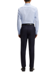 BOSS Cotton Blend Regular Fit Check Shirt, Light Blue
