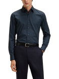 HUGO BOSS BOSS Slim Fit Printed Cotton Blend Shirt