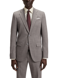 HUGO BOSS BOSS Regular Fit Suit Jacket, Dark Beige