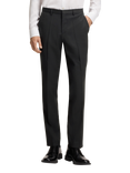 HUGO Super Slim Fit Wool Blend Suit Trousers, Dark Grey/Multi