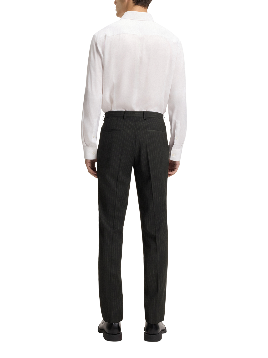 Product image 2 of 6, which shows HUGO Super Slim Fit Wool Blend Suit Trousers, Dark Grey/Multi, 30R