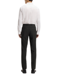 HUGO Super Slim Fit Wool Blend Suit Trousers, Dark Grey/Multi